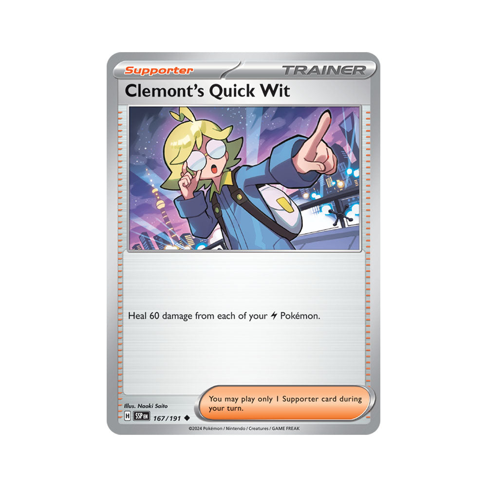 Clemont's Quick Wit Reverse Holo 167/191