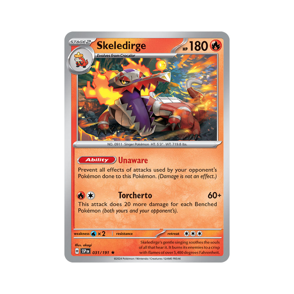 Skeledirge Reverse Holo 031/191
