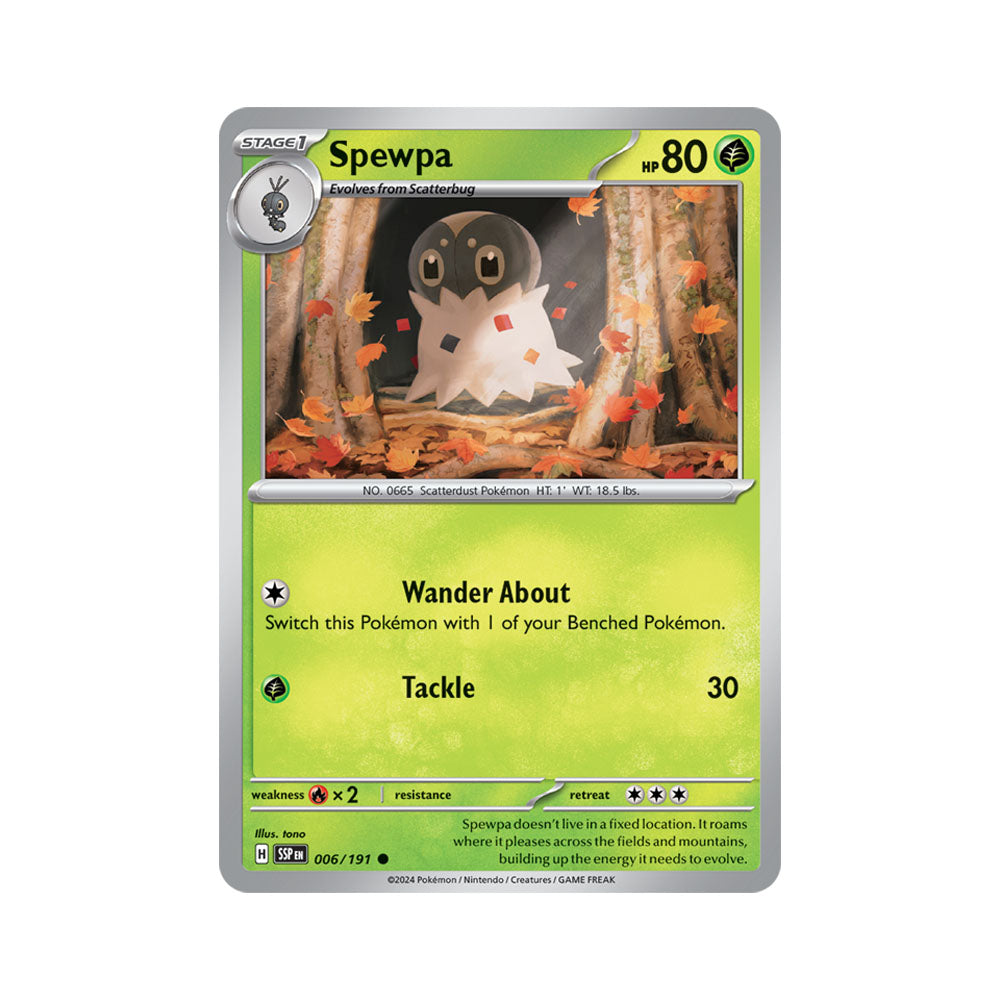 Spewpa Reverse Holo 006/191