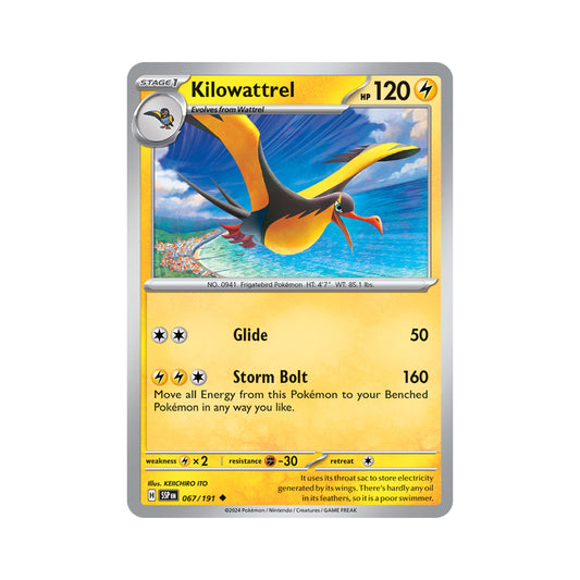 Kilowattrel Reverse Holo 067/191