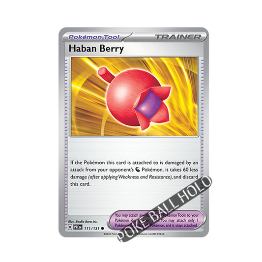 Haban Berry Poke Ball Holo 111/131