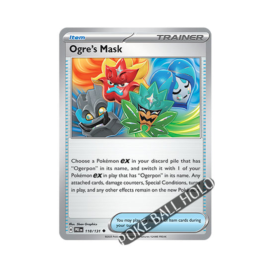 Ogre's Mask Poke Ball Holo 118/131