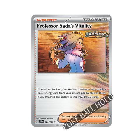 Professor Sada's Vitality Poke Ball Holo 120/131