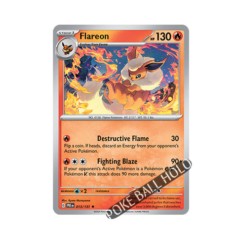 Flareon Poke Ball Holo 013/131