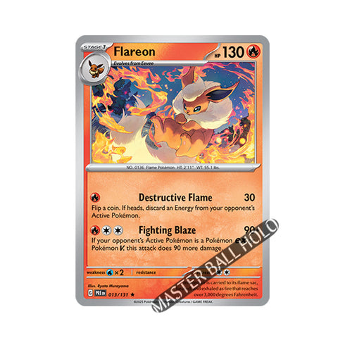 Flareon Master Ball Holo 013/131