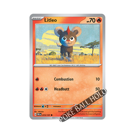 Litleo Poke Ball Holo 015/131