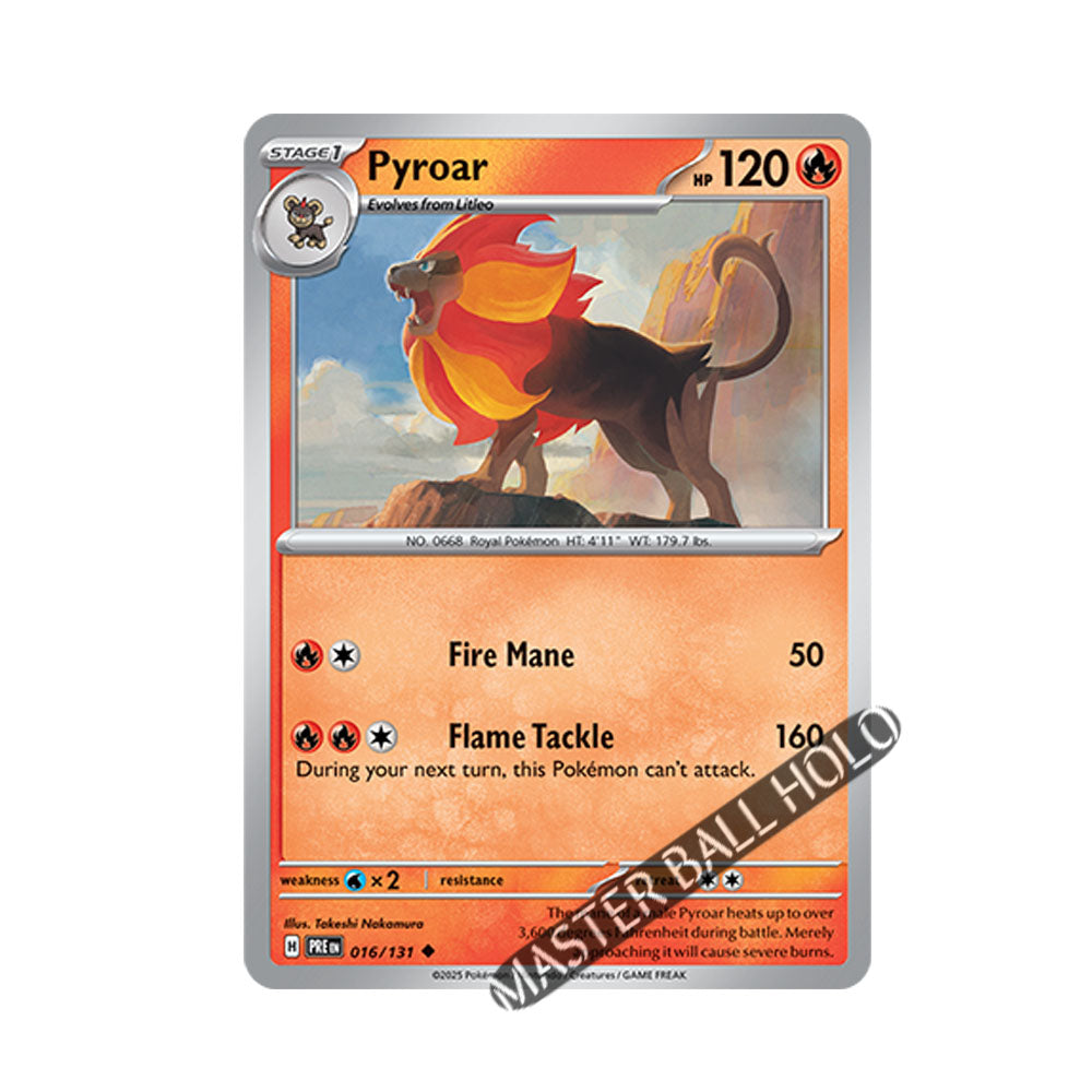 Pyroar Master Ball Holo 016/131
