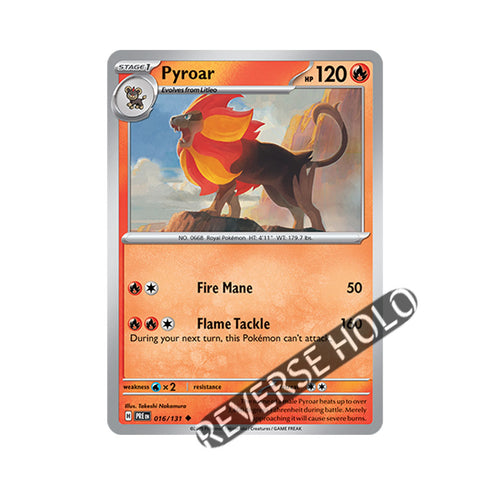 Pyroar Reverse Holo 016/131