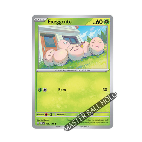 Exeggcute Master Ball Holo 001/131