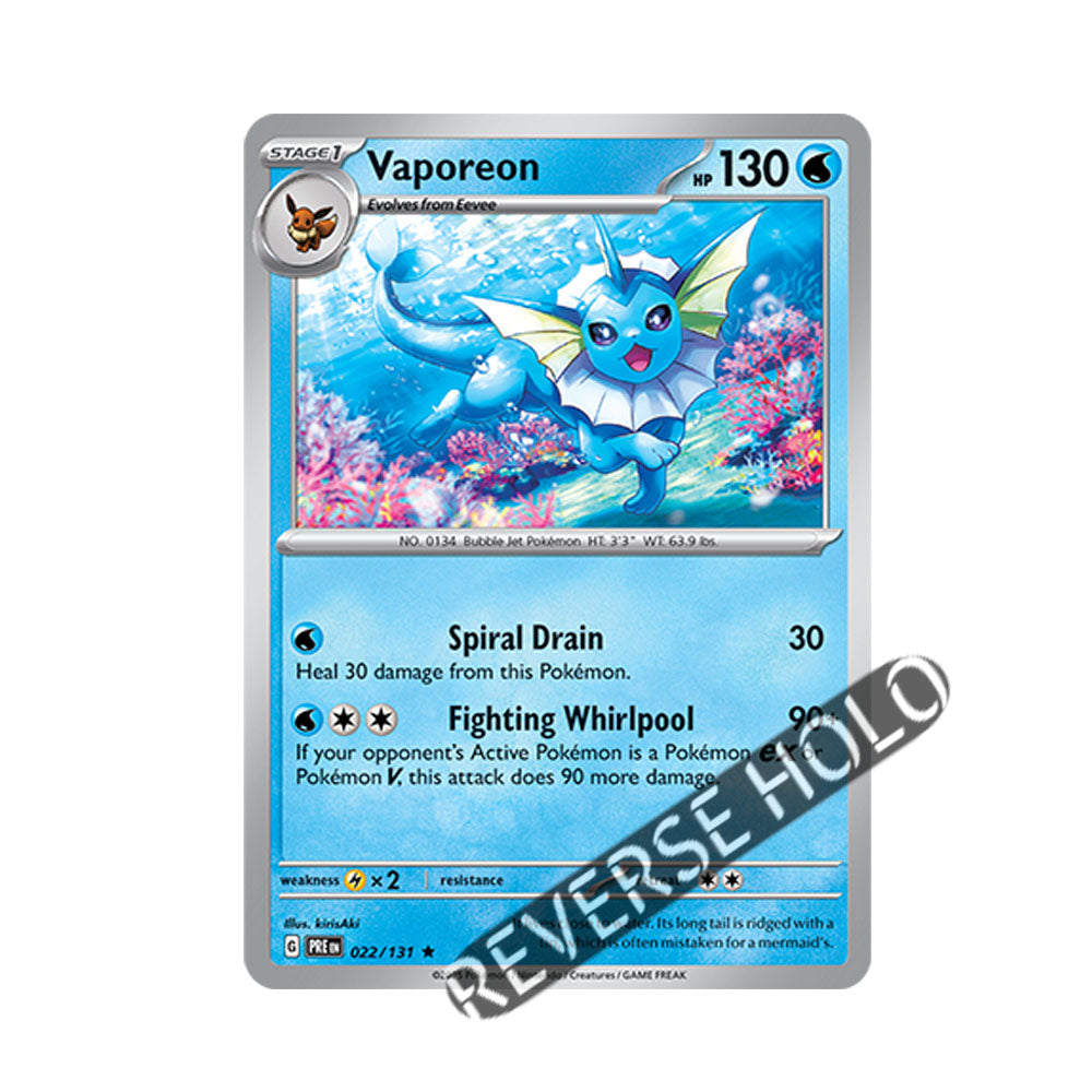 Vaporeon Reverse Holo 022/131