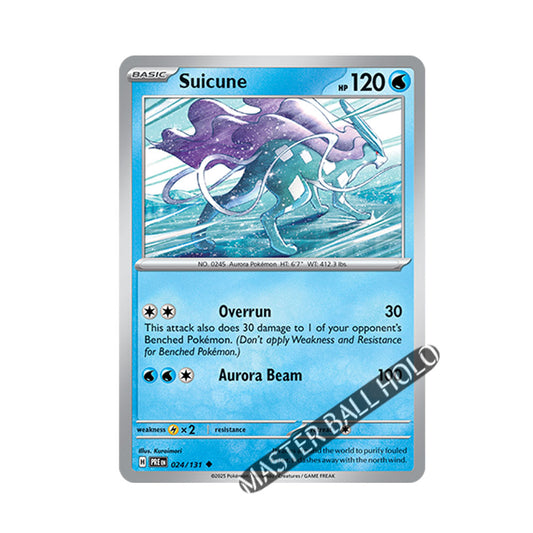 Suicune Master Ball Holo 024/131