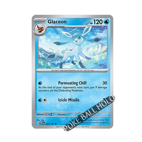 Glaceon Poke Ball Holo 025/131