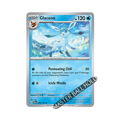 Glaceon Master Ball Holo 025/131