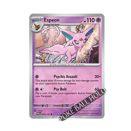 Espeon Poke Ball Holo 033/131