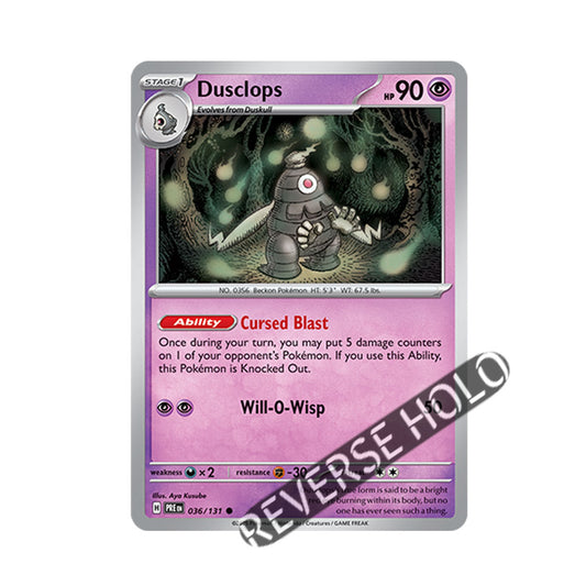 Dusclops Reverse Holo 036/131