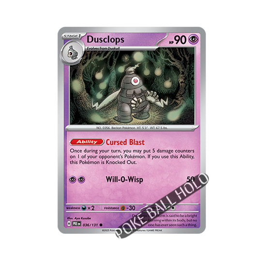 Dusclops Poke Ball Holo 036/131