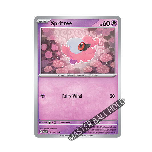 Spritzee Master Ball Holo 038/131