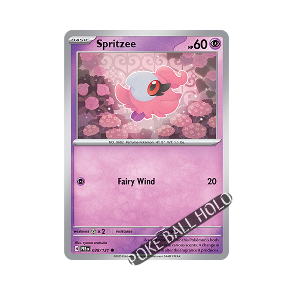 Spritzee Poke Ball Holo 038/131