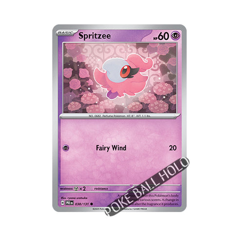 Spritzee Poke Ball Holo 038/131