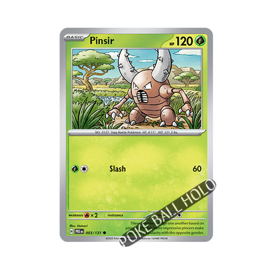 Pinsir Poke Ball Holo 003/131