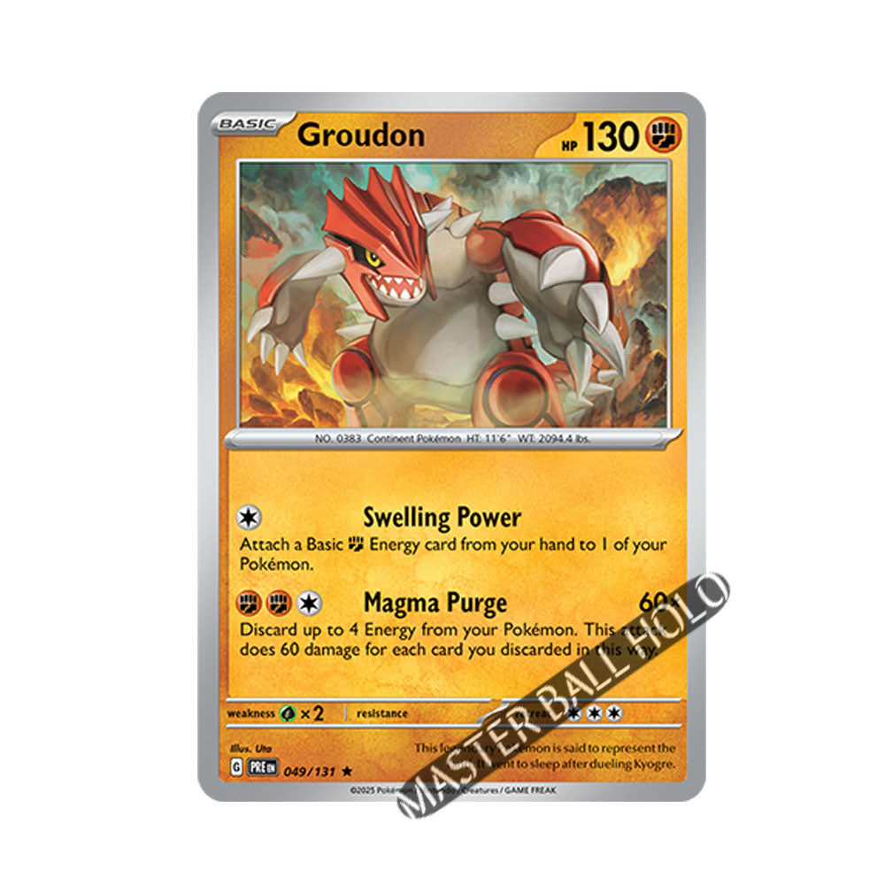 Groudon Master Ball Holo 049/131