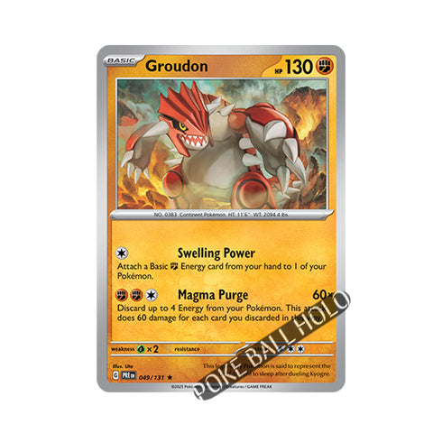 Groudon Poke Ball Holo 049/131