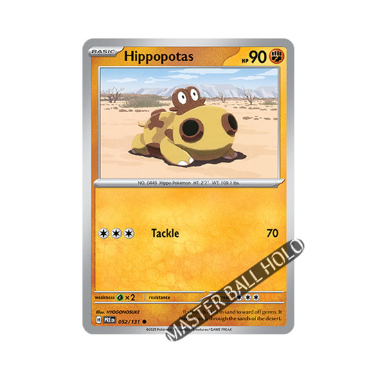 Hippopotas Master Ball Holo 052/131