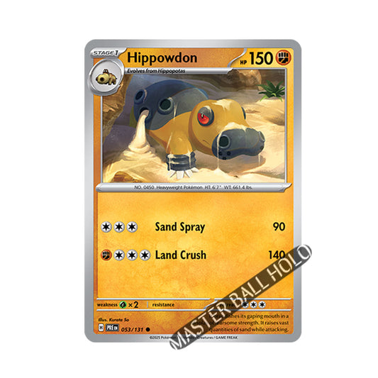 Hippowdon Master Ball Holo 053/131