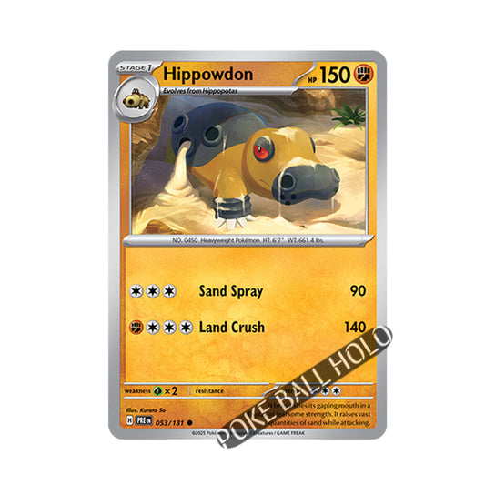 Hippowdon Poke Ball Holo 053/131