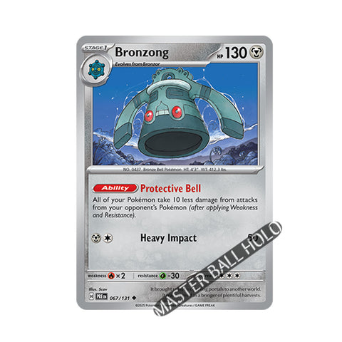 Bronzong Master Ball Holo 067/131