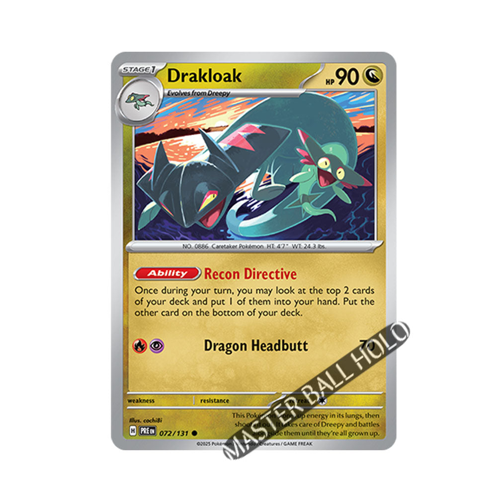 Drakloak Master Ball Holo 072/131