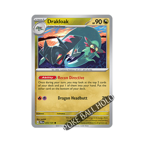 Drakloak Poke Ball Holo 072/131