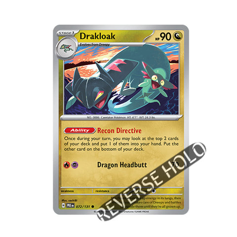 Drakloak Reverse Holo 072/131