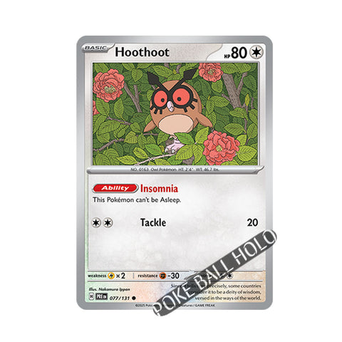 Hoothoot Poke Ball Holo 077/131