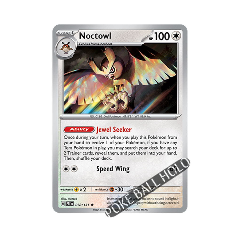 Noctowl Poke Ball Holo 078/131