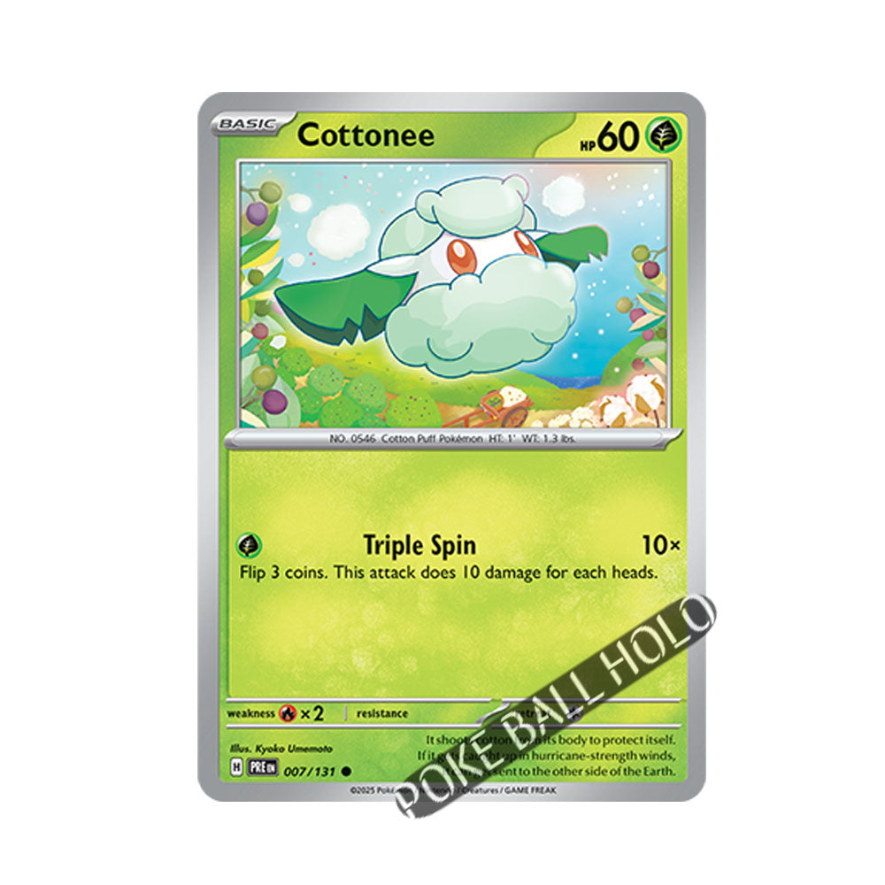 Cottonee Poke Ball Holo 007/131