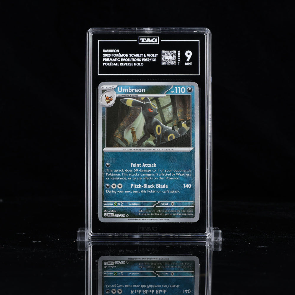 [TAG 9] UMBREON 2025 POKÉMON SCARLET & VIOLET PRISMATIC EVOLUTIONS #059/131 POKÉBALL REVERSE HOLO