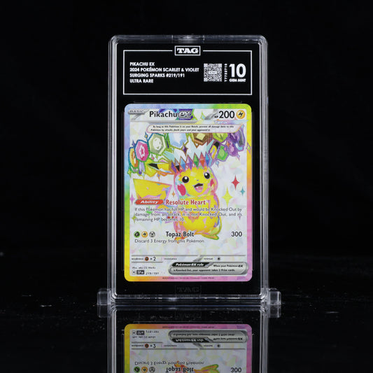 [TAG 10] PIKACHU EX 2024 POKEMON SCARLET & VIOLET SURGING SPARKS #219/191