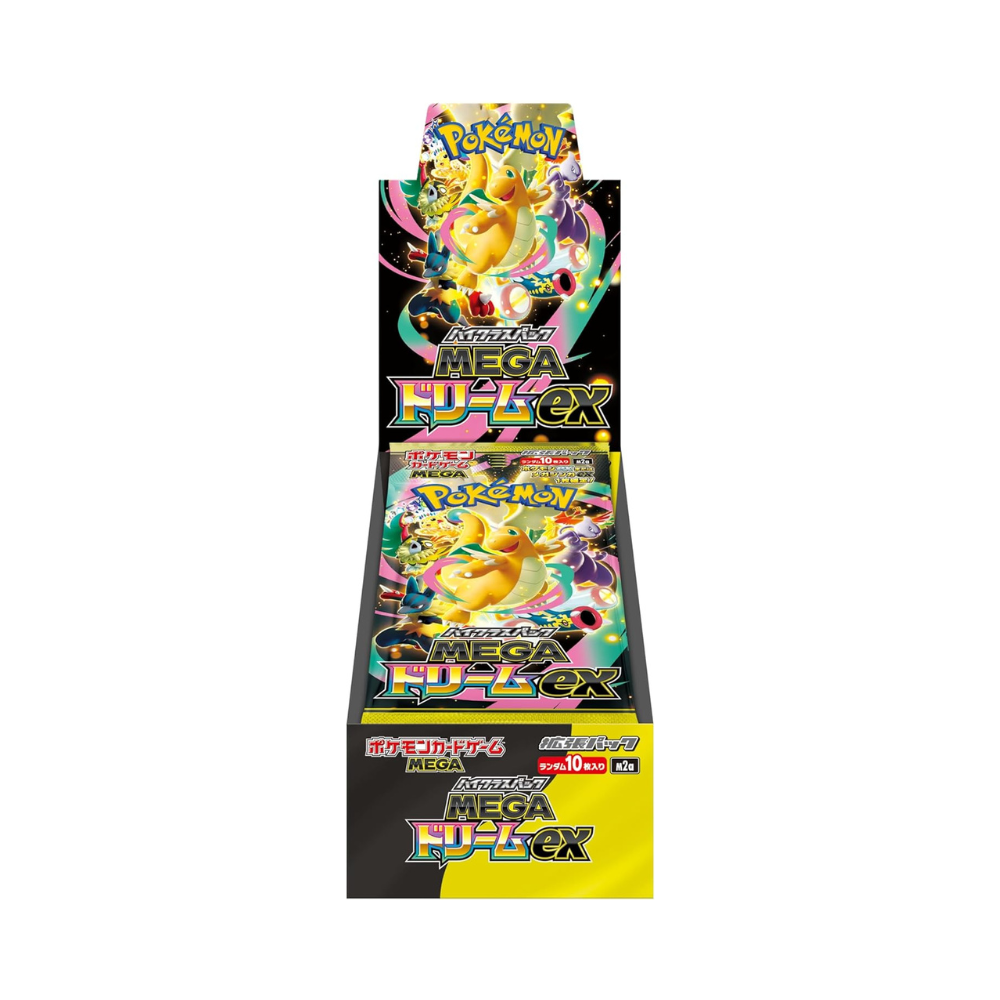 Japanese Pokemon Mega Dream ex booster box display sold at Mochi Pals